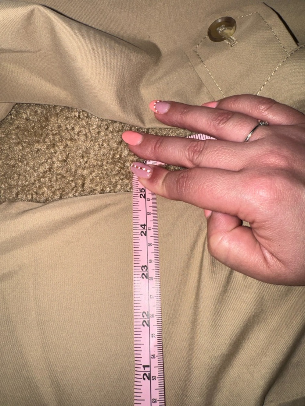 GAP Khaki Double-Breasted Trench Coat with Belt - Picture 16 of 16